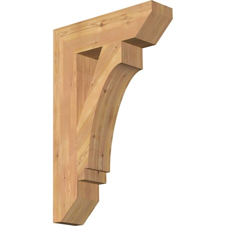 Ekena Millwork Imperial Slat Smooth Bracket, Western Red Cedar, 5 1/2"W x 22"D x 34"H BKT06X22X34IMP06SWR